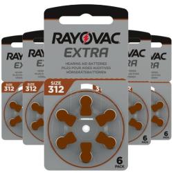 Piles auditives Rayovac extra 312  pour 30 piles