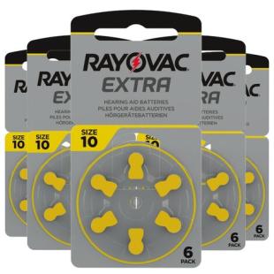 Piles auditives Rayovac extra  10  pour 30 piles